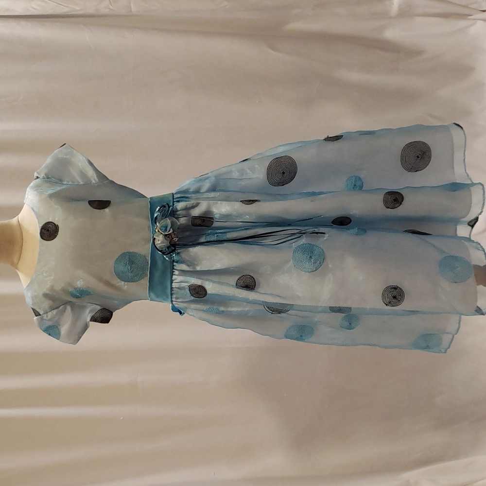 Ellie Light Blue Size 12 Girls Special Occasion Cap Sleeve Dress